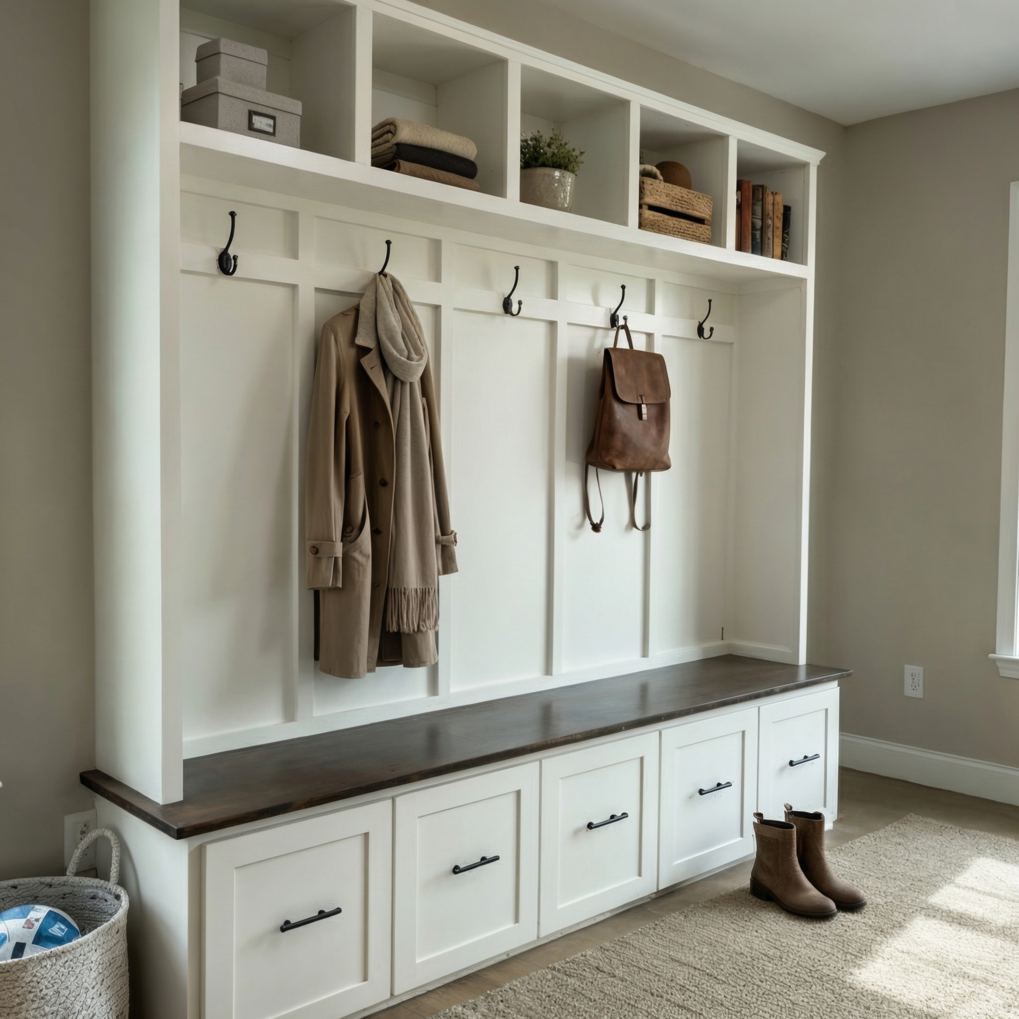 The Charlotte 5 Drawer Halltree – The Mudroom Company