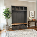 The Oconee Farmhouse Halltree || 4 Open Cubbies