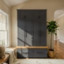 The Briarcliff Halltree || Double Mudroom Locker and Drawer