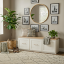 Whisper Nook || Triple-Drawer Bench