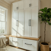 The Briarcliff Halltree || Double Mudroom Locker and Drawer