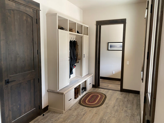 Halltree with lockers and drawer