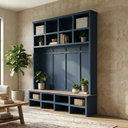 The Brentwood Halltree || Entryway Bench with Shelves