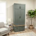 The Tallnook Mudroom Cabinet with Storage Lockers