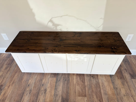 Mudroom storage Bench with 4 drawers