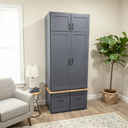 The Tallnook Mudroom Cabinet with Storage Lockers