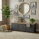 Whisper Nook || Triple-Drawer Bench